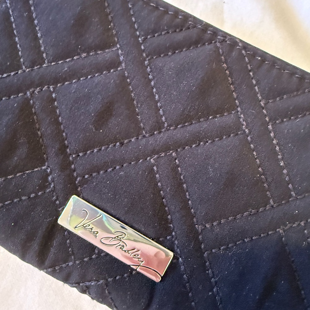 Vera Bradley Navy Quilted Pouch